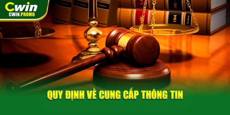 Quy định về cung cấp thông tin